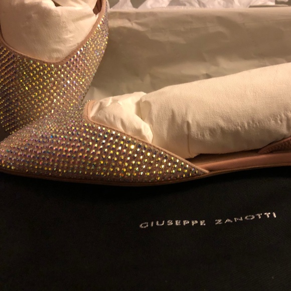 Zanotti Crystal Flats SPARKLE - Size 9 - Picture 5 of 15